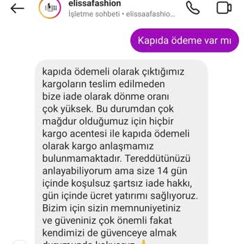 Elisabutikgiyimm (Instagram) Elissa Fashion Sayfasına Güvenli Değil