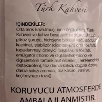 Hisar Kahve Hisar Osmanli Kahve Katkı Maddesi