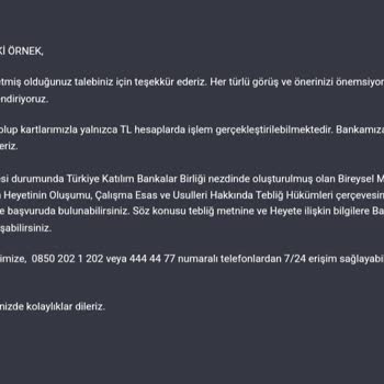 Vakıf Katılım Bankası Vakıf Katılım İade Saçmalığı