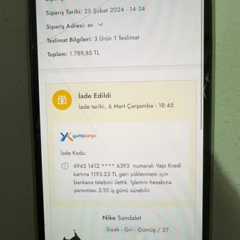 Boyner İade Ettiğim Kargomun Ücretini Yatırmıyor