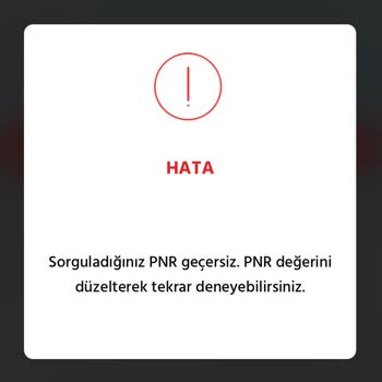 AJet (Anadolu Jet) PNR Geçersiz Hatası