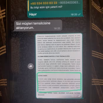 Modamerve Ürün İade Değişim Yapamıyorlar