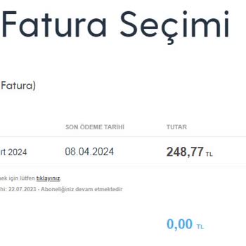 Turkcell Telsiz Kullanım 1 Senenin Parasını Peşin Kesmiş Faturaya