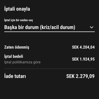 Sixt Kiralama İptal Cezası