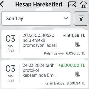Ziraat Bankası Promosyon İadesi İstiyorum
