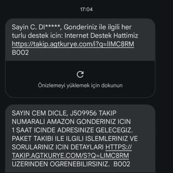 Amazon Ve AGT Kurye Teslimatı Yapmıyor