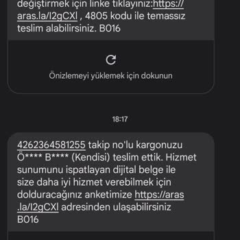 Aras Kargo Bana Ne Getirdin Kime Teslim Ettin
