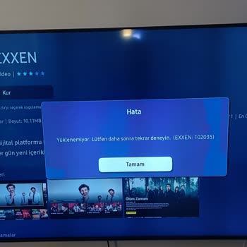 Samsung Samsun QLED 55" TV Uygulama Yükleme Hatası