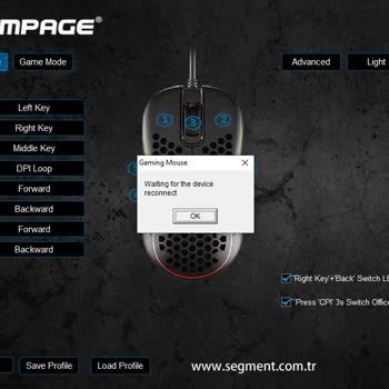 Rampage SMX-R85 Gentle Mouse Makro Programı Driver Hatası