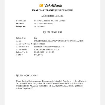 Collecturk Borç Biti Ama Dosya Kapatılmadı