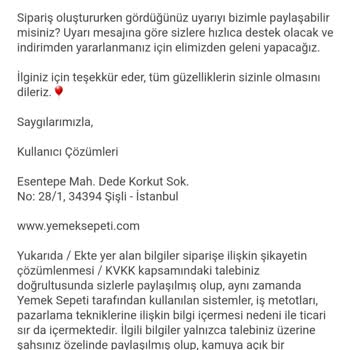 Yemek Sepeti Yine Aynı Saçma Uygulama Sorunları