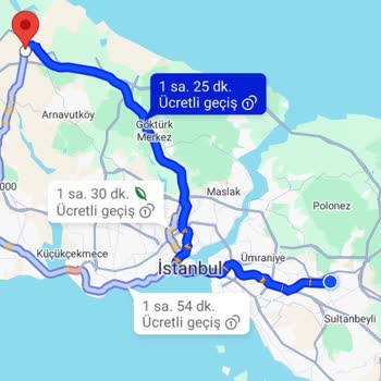 Google Maps Avrasya Tüneli Sorunu