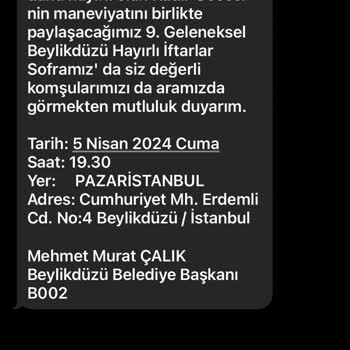 Beylikdüzü Belediyesi Sürekli Mesaj Gönderiyor