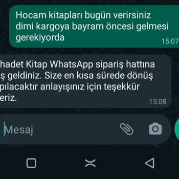 Şehadet Kitap PTT Kargomu Geri Şehadet Kitaba İade Ediyor.
