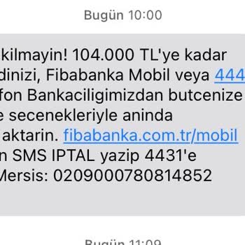 Fibabanka Yanılgısı! Onaylı Krediyi Çekeceğim Esnada Olumsuz Demesi!