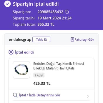 Endoles Grup Endoles Doğal Taş Ürünü Göndermiyor