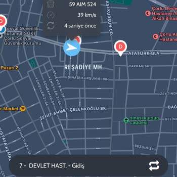 Çorlu Belediyesi Çorlu Şehir Otobüsü 7 Numara