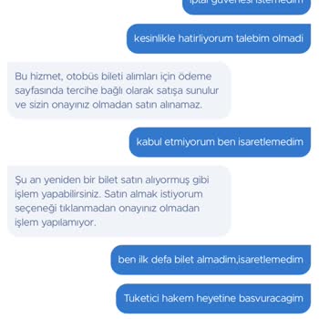 Obilet Kredi Kartımdan Onaysız Çekilen İptal Güvencesi İadesi