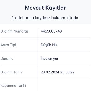 Türk Telekom Düşük Hız Arızaları Hakkında İşlem Yapılmaması