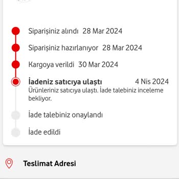 Vodafone'dan Market Siparişi Vermeyin