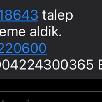 ING Geri Dönüş 2618643 Talep Numarası