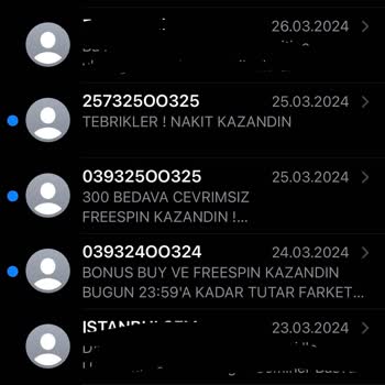 Turkcell Hattıma Bitmek Bilmeyen Bahis Sitelerinden Gelen SMS'ler