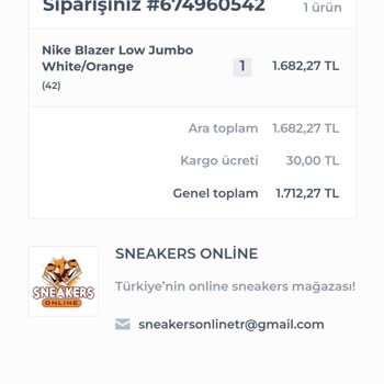 Shopier Instagram Sneakers Online Sayfası