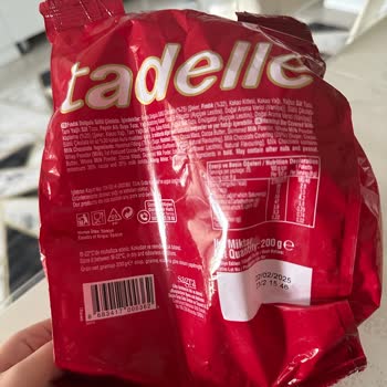 Tadelle Eksik Ve Paketi Boş Çikolata