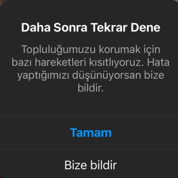 Instagram Sürekli Kısıtlama Alıyorum