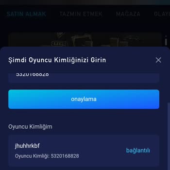 Midasbuy'dan Uc Aldım Kendi Hesabıma Geçmesini İstiyorum.