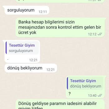 Tesettür Zenn (İnstagram) Süreç Durduruldu Ama Ücret İadesi Yok!