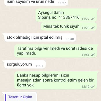Tesettür Zenn (İnstagram) Süreç Durduruldu Ama Ücret İadesi Yok!