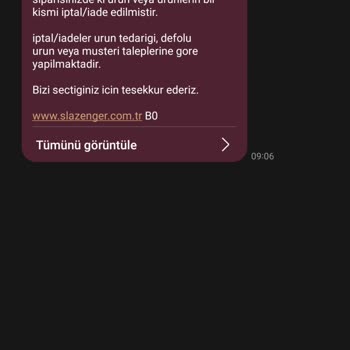 Slazenger Müşteri İlişkileri Saçma Sapan İşlem Yapıyor