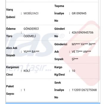 Aras Kargo Gelmeyen Kargo Yazık