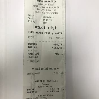 Miss Marketim Vergi Kaçırıyor, Tuzla Şubesi