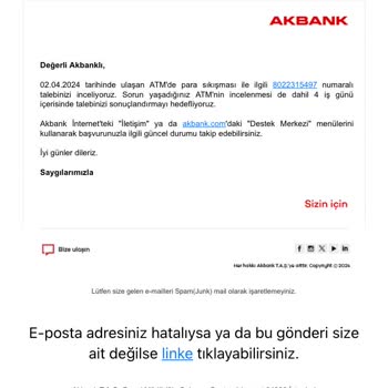 Akbank ATM'si Parama El Koydu