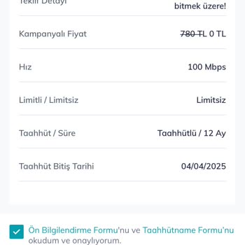 Türk Telekom'un Mobil Uygulama Üzerinden Beni Aldatması