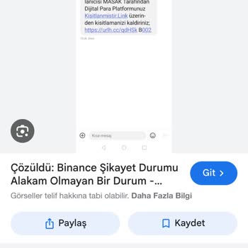 Binance Sahte SMS Linki