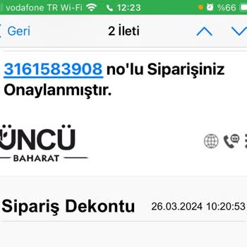 Üncü Baharat Ödemesi Yapıldığı Halde Yollanmayan Ürünler