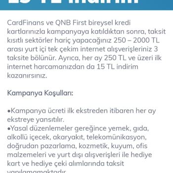 QNB Finansbank Kampanya Mağduriyeti -