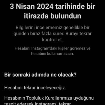 Instagram Hesabım Askıya Alındı