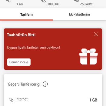 Vodafone Onaysız İşlem Yapıldı