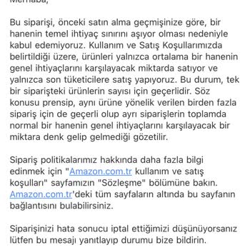 Amazon Siparişim Sürekli Reddediliyor
