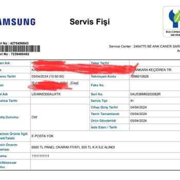 Samsung TV LED Yanması (kronik)