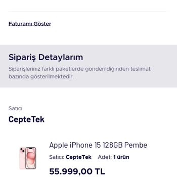 Teknosa Cep Telefonu Şikayet