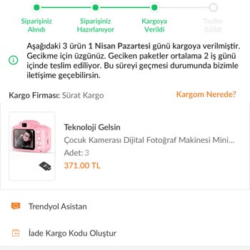 Sürat Kargo Teslimat Süreci Yaşanan Sıkıntı