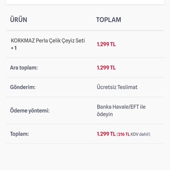 Öz Çeyiz (ozceyiz.com) 'dan Tencere Seti Mağduriyeti