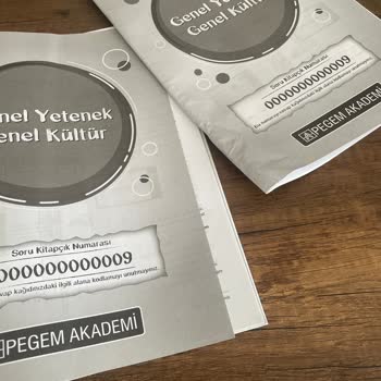 Pegem Akademi KPSS GYGK 10'lu Deneme 6. Deneme Yok