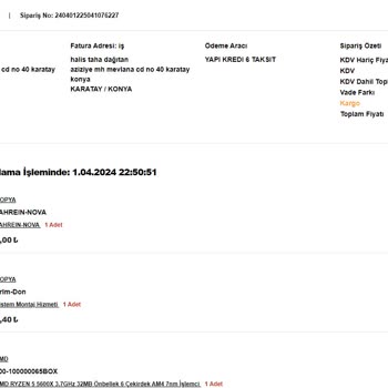 İtopya Bilgisayar İtopya Ürün Gönderimi Sorunu, Muhatap Yok