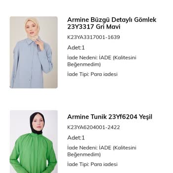 Armine İade Karşılığı Yok Mu?